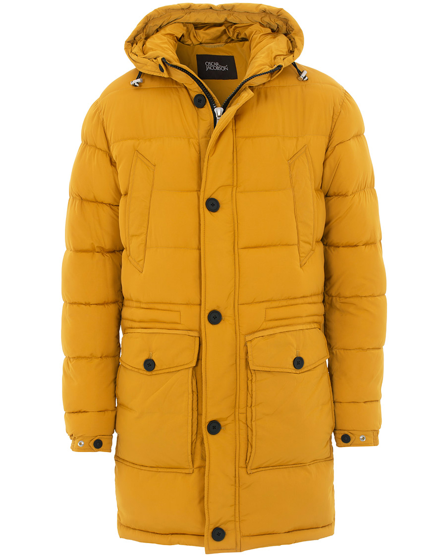 Herre | Jakker | Oscar Jacobson | Clayton Lightweight Puffer Coat Yellow