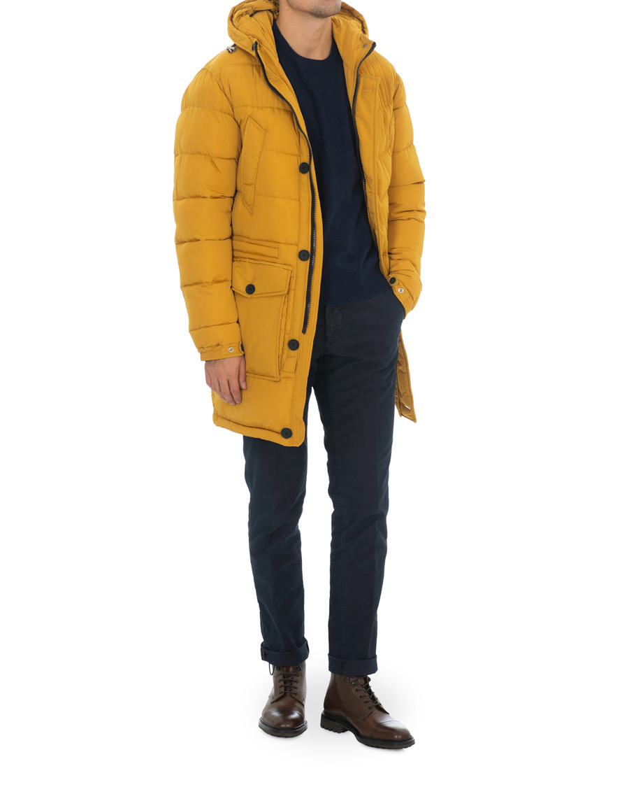 Herre | Jakker | Oscar Jacobson | Clayton Lightweight Puffer Coat Yellow