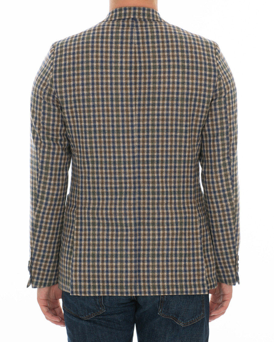 Herre | Blazere & jakker | Oscar Jacobson | Einar Checked Patch Pocket Blazer Beige