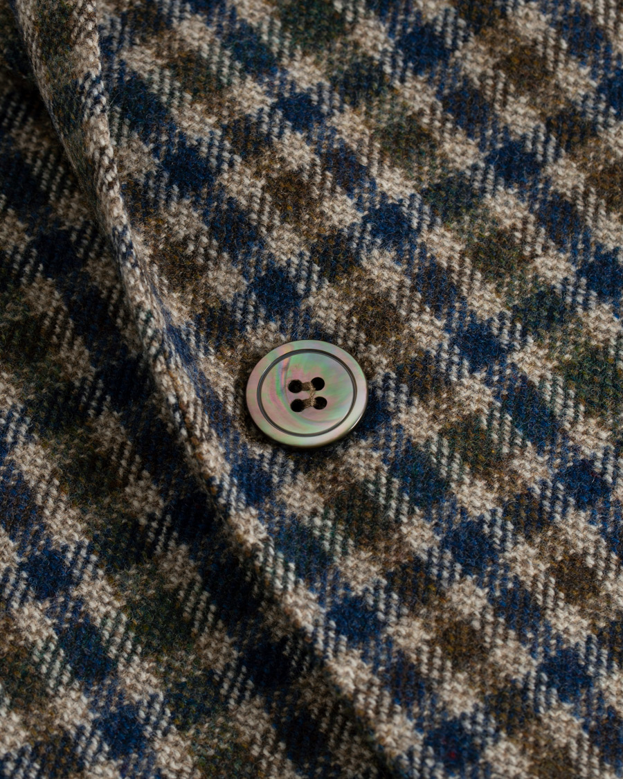 Herre | Blazere & jakker | Oscar Jacobson | Einar Checked Patch Pocket Blazer Beige