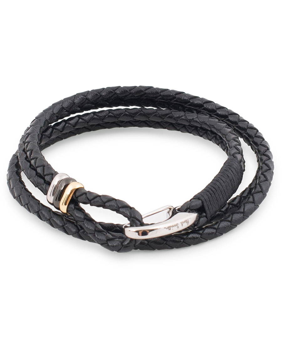 Herre | Paul Smith Leather Wrap Bracelet Black | Paul Smith | Leather Wrap Bracelet Black