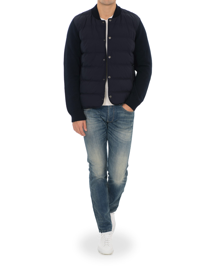 Herre | Jakker | Paul Smith | Hybrid Down Bomber Jacket Navy