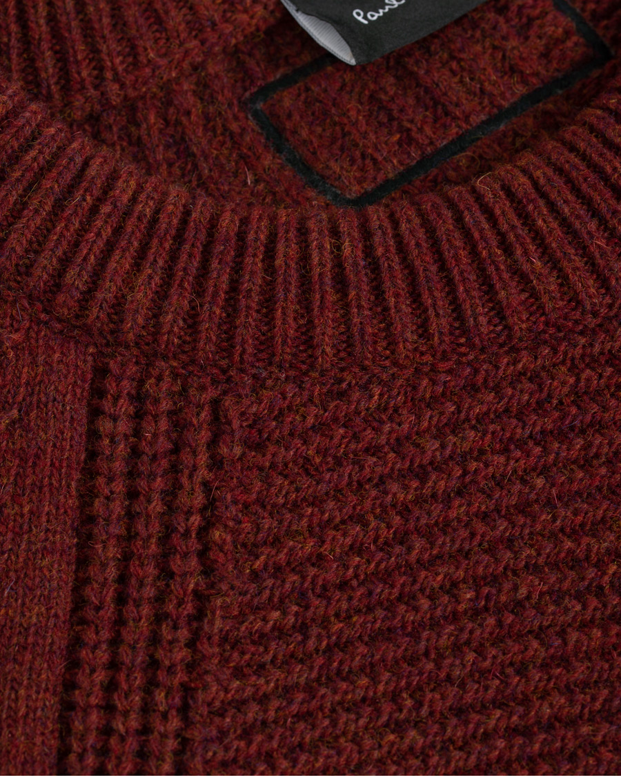 Herre | Trøjer | PS Paul Smith | Patchwork Knit Sweater Brick/Navy