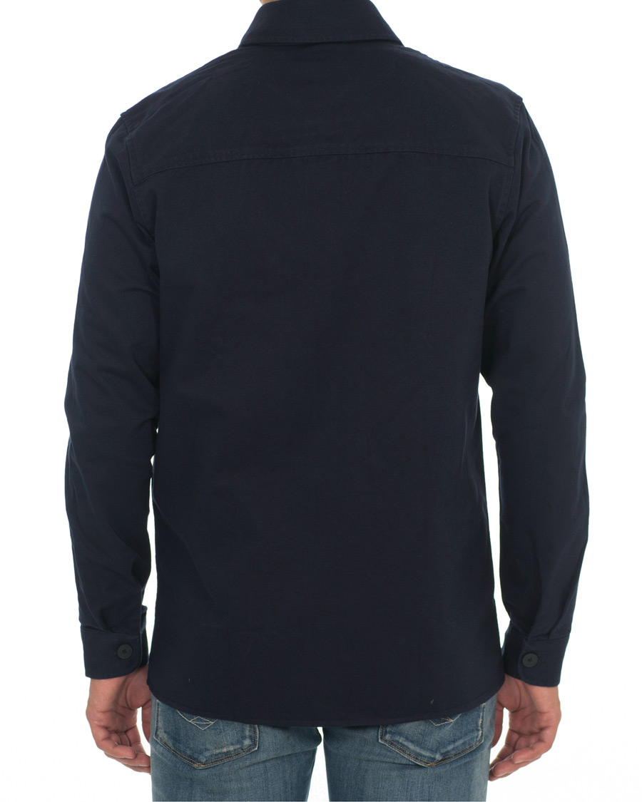Herre | Skjorter | Samsøe Samsøe | Samsøe & Samsøe Waltones Cotton Overshirt Night Sky