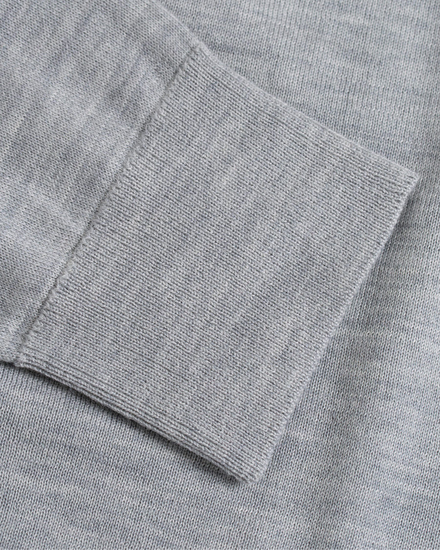 Herre | Trøjer | Samsøe Samsøe | Samsøe & Samsøe Flemming Superfine Merino Wool Crew Neck Grey Mel