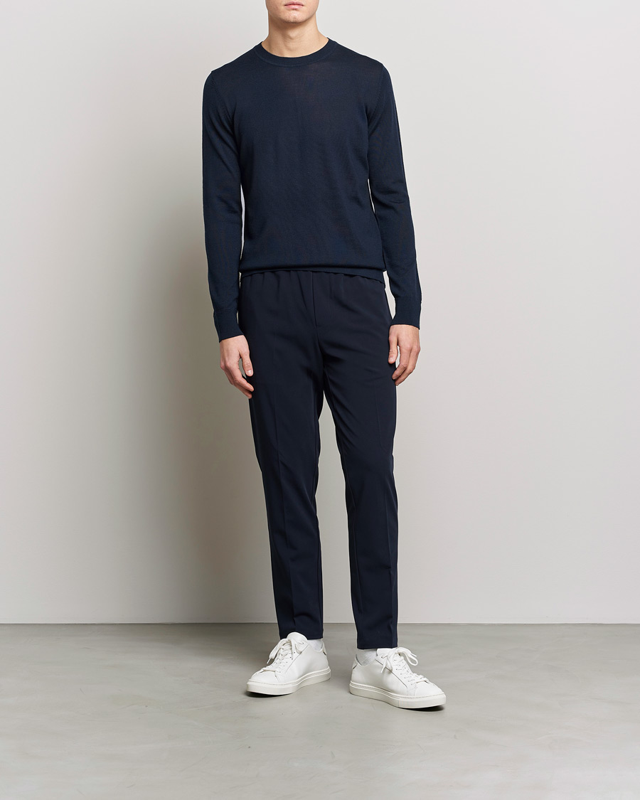 Herre | Trøjer | Samsøe Samsøe | Flemming Superfine Merino Wool Crew Neck Night Sky