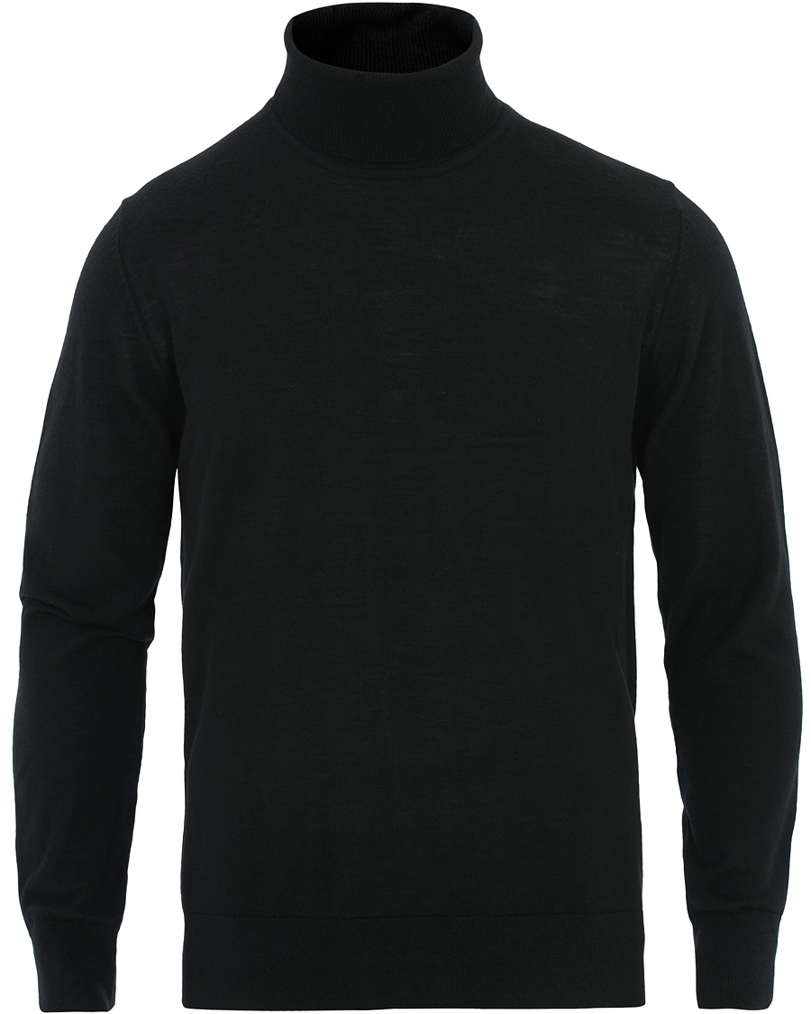 Herre | Trøjer | Samsøe Samsøe | Samsøe & Samsøe Flemming Superfine Merino Wool Roll Neck Black