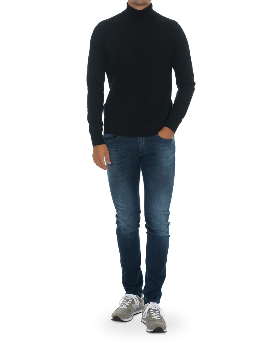 Herre | Trøjer | Samsøe Samsøe | Samsøe & Samsøe Flemming Superfine Merino Wool Roll Neck Black