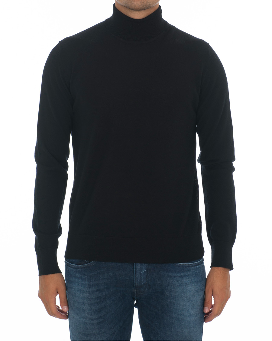 Herre | Trøjer | Samsøe Samsøe | Samsøe & Samsøe Flemming Superfine Merino Wool Roll Neck Black