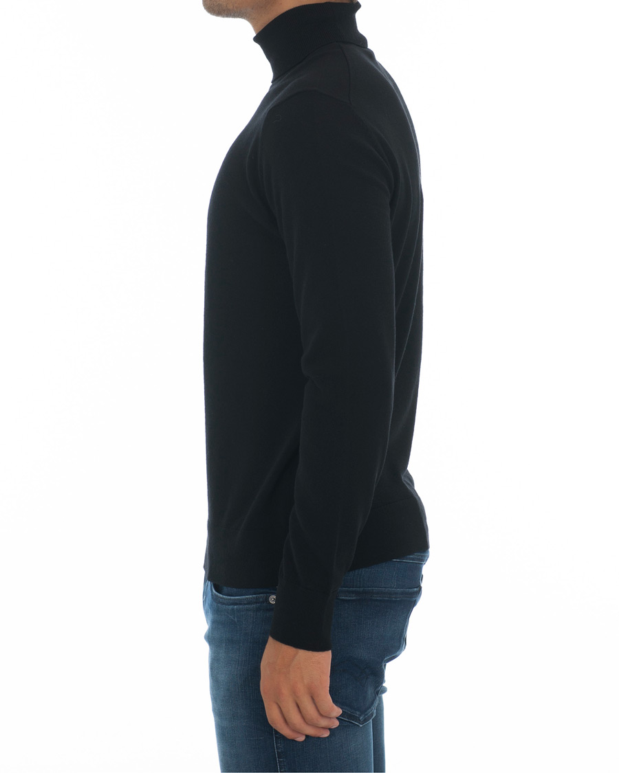 Herre | Trøjer | Samsøe Samsøe | Samsøe & Samsøe Flemming Superfine Merino Wool Roll Neck Black