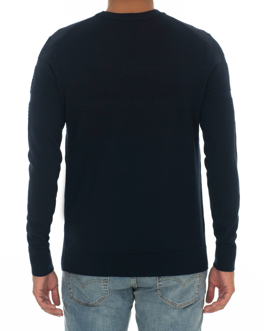 Herre | Trøjer | Samsøe Samsøe | Samsøe & Samsøe Sei Structured Wool Crew Neck Night Sky