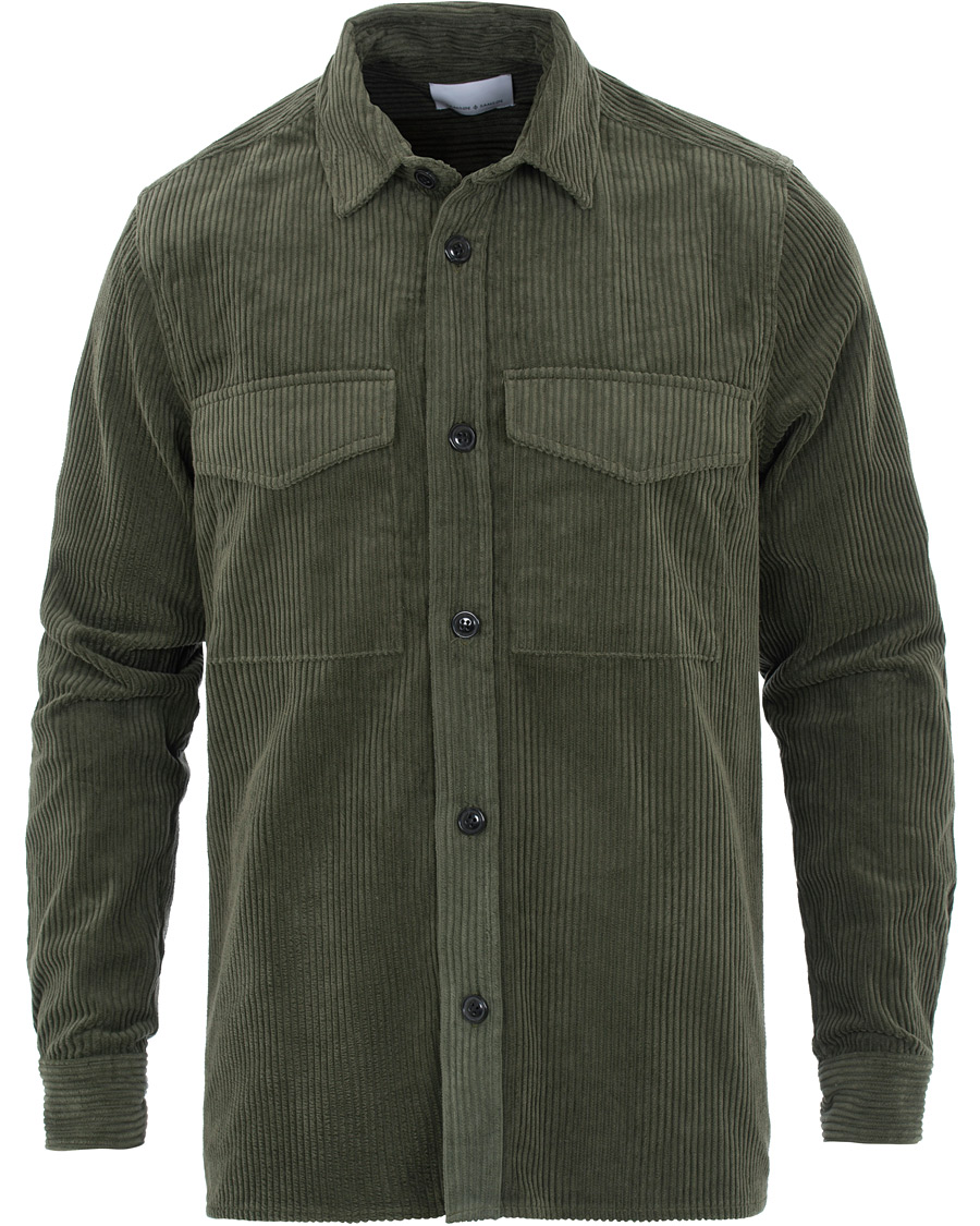 Herre | Skjorter | Samsøe Samsøe | Samsøe & Samsøe Waltones Corduroy Overshirt Deep Depths