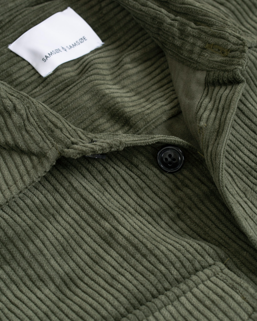 Herre | Skjorter | Samsøe Samsøe | Samsøe & Samsøe Waltones Corduroy Overshirt Deep Depths
