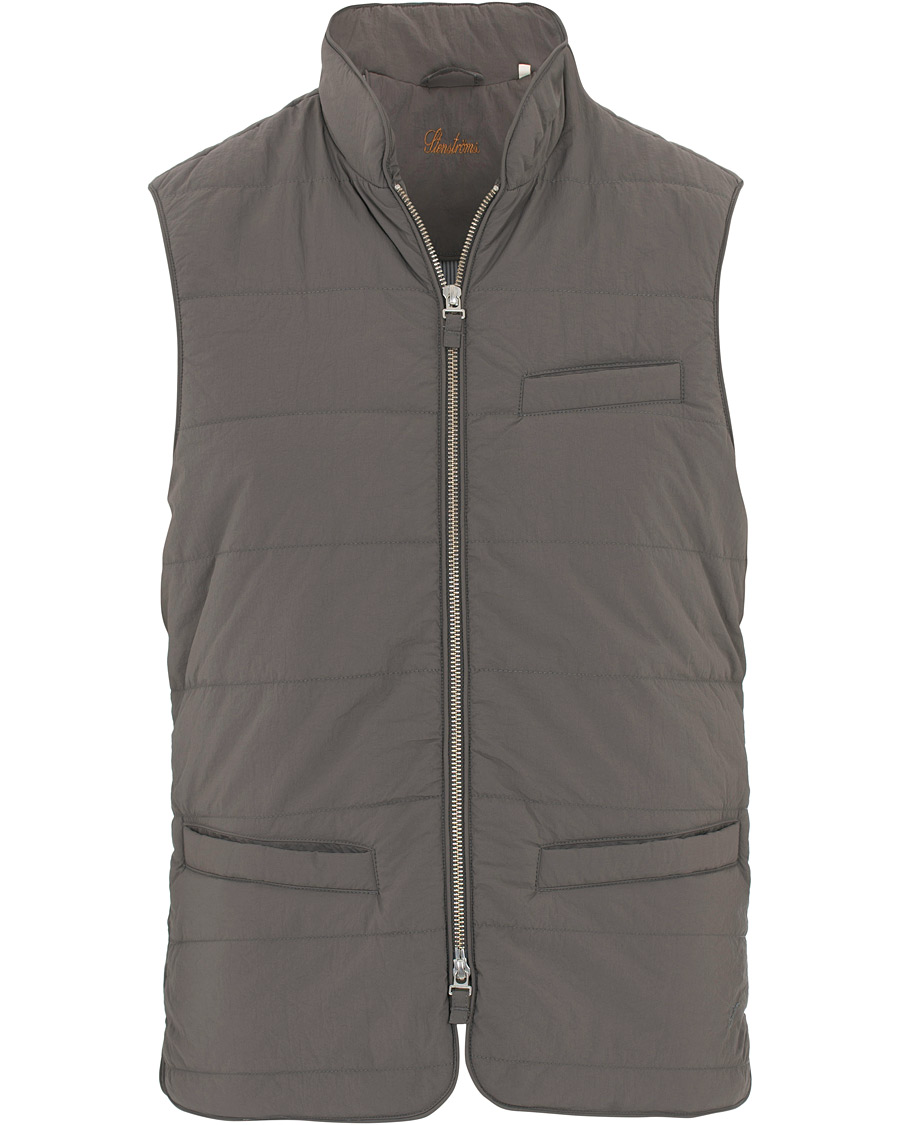 Herre | Jakker | Stenströms | Soft Quilted Nylon Vest Grey