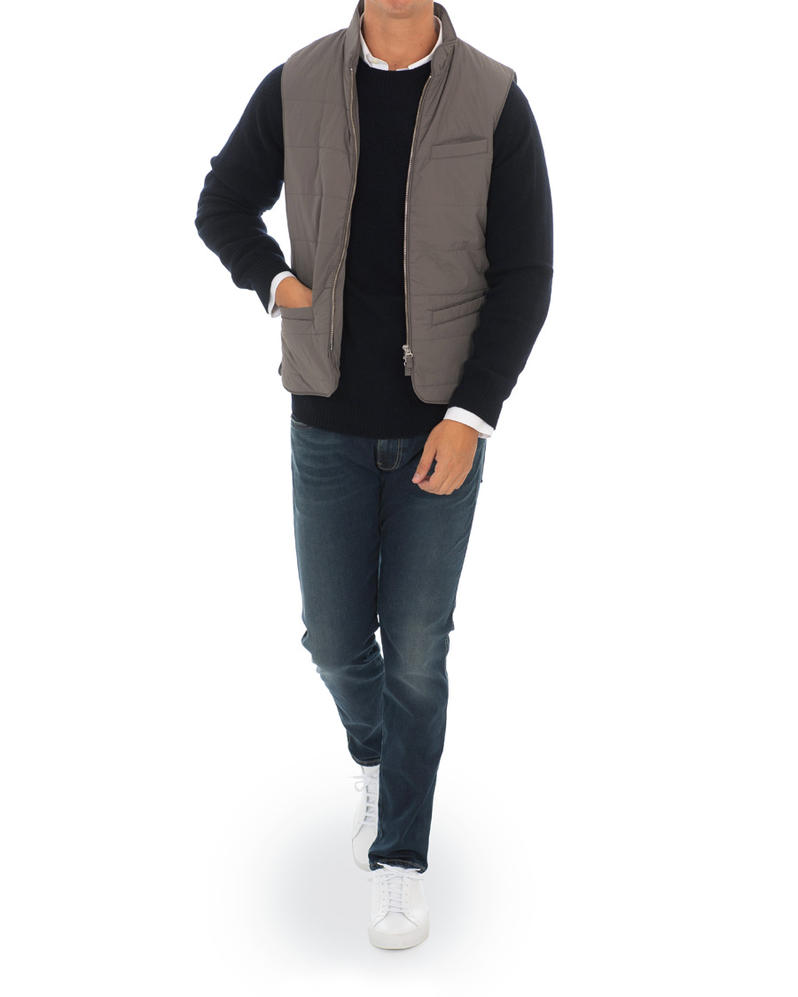 Herre | Jakker | Stenströms | Soft Quilted Nylon Vest Grey