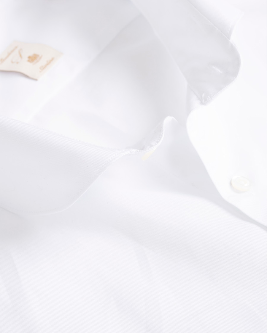 Herre | Skjorter | Stenströms | Slimline Club Collar Shirt White