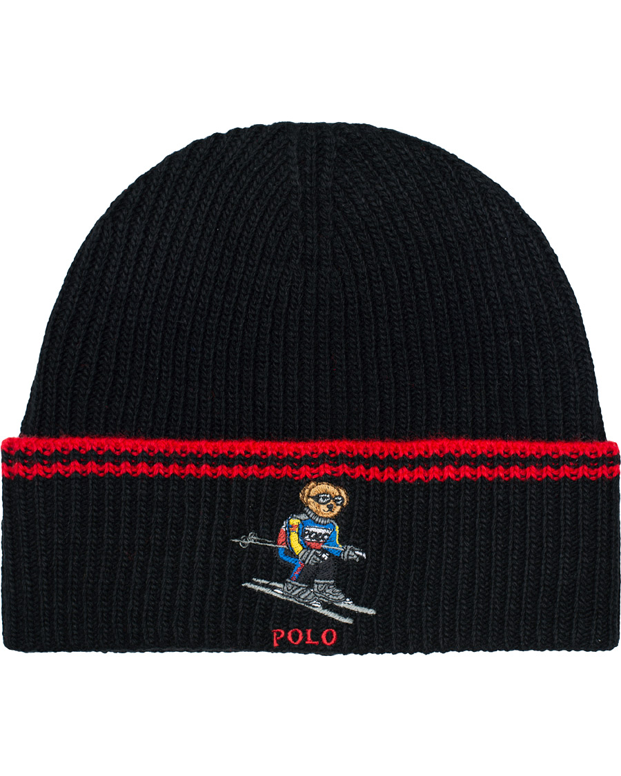 Herre | Polo Ralph Lauren Skiing Bear Beanie Black | Polo Ralph Lauren | Skiing Bear Beanie Black
