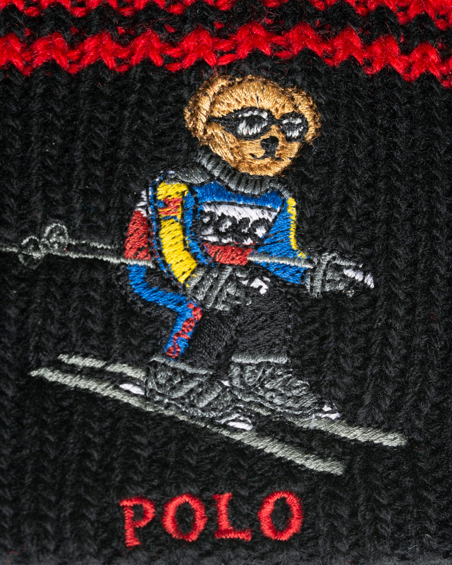 Herre | Polo Ralph Lauren Skiing Bear Beanie Black | Polo Ralph Lauren | Skiing Bear Beanie Black