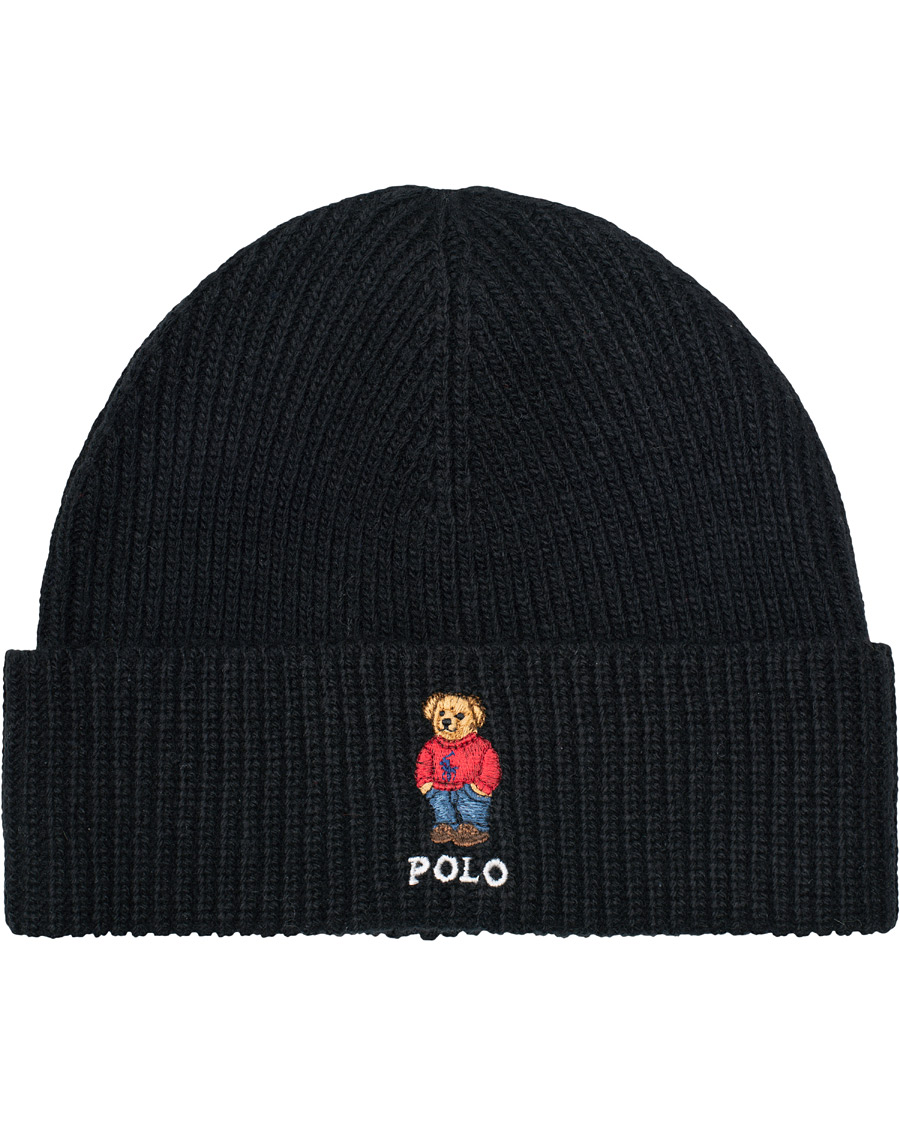 Herre | Polo Ralph Lauren Bear Beanie Black | Polo Ralph Lauren | Bear Beanie Black
