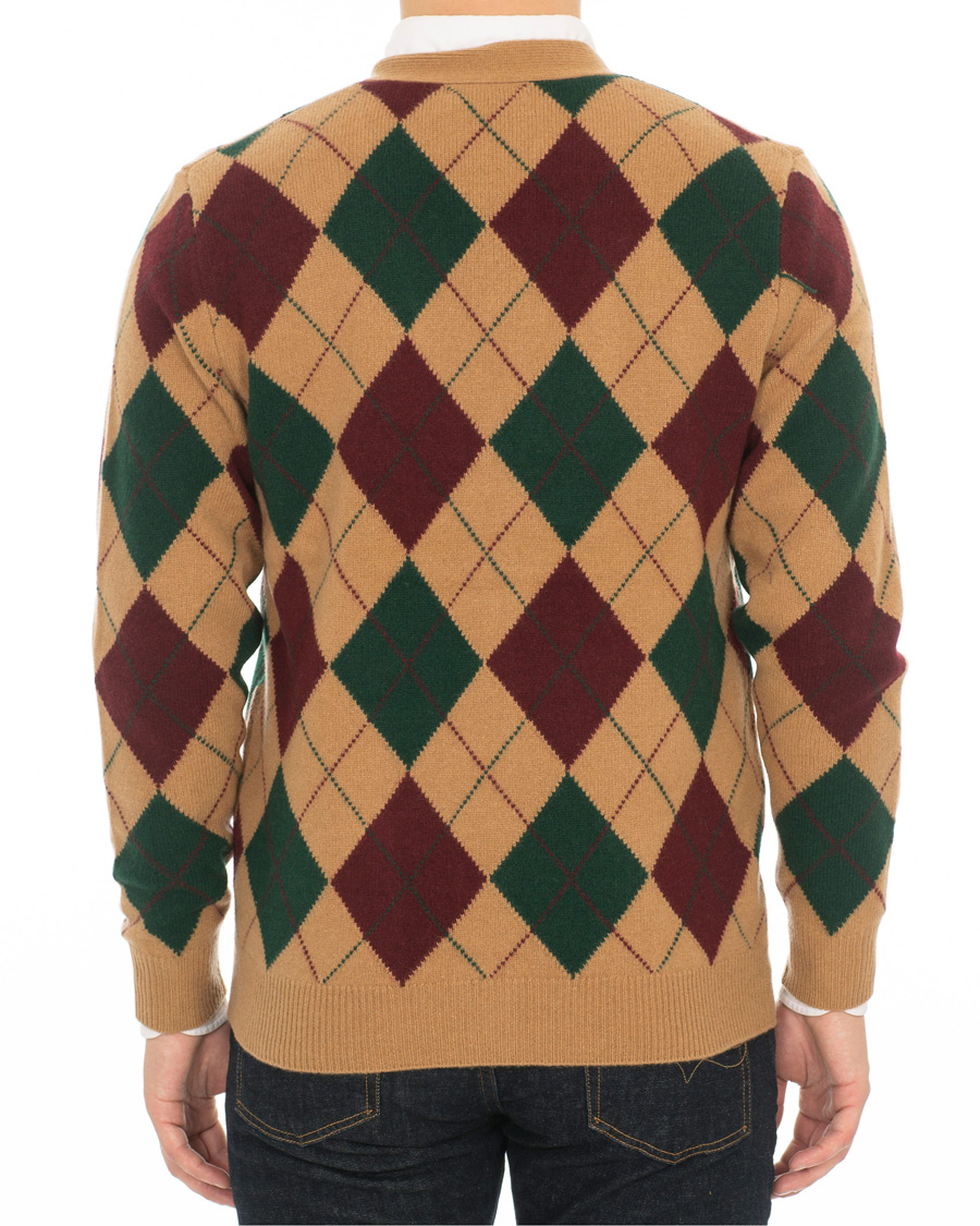 Herre | Trøjer | Polo Ralph Lauren | Wool/Cashmere Argyle Cardigan Beige