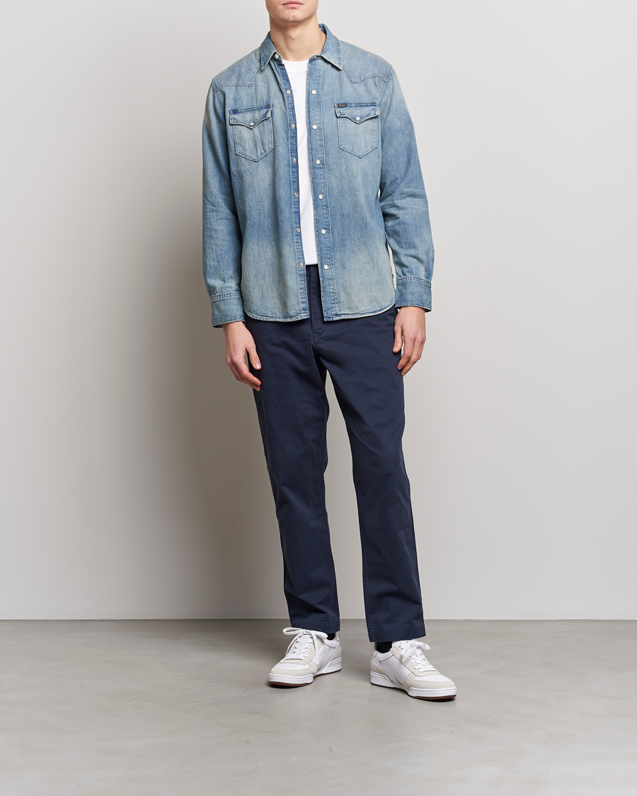 Herre | Skjorter | Polo Ralph Lauren | Icon Wester Denim Shirt Light Blue