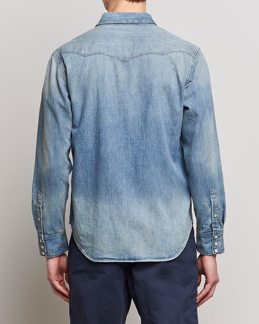 Herre | Skjorter | Polo Ralph Lauren | Icon Wester Denim Shirt Light Blue