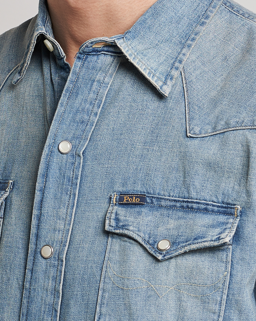 Herre | Skjorter | Polo Ralph Lauren | Icon Wester Denim Shirt Light Blue