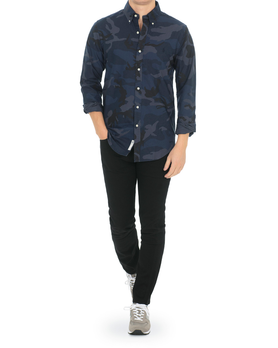Herre | Skjorter | Polo Ralph Lauren | Slim Fit Camo Shirt Blue