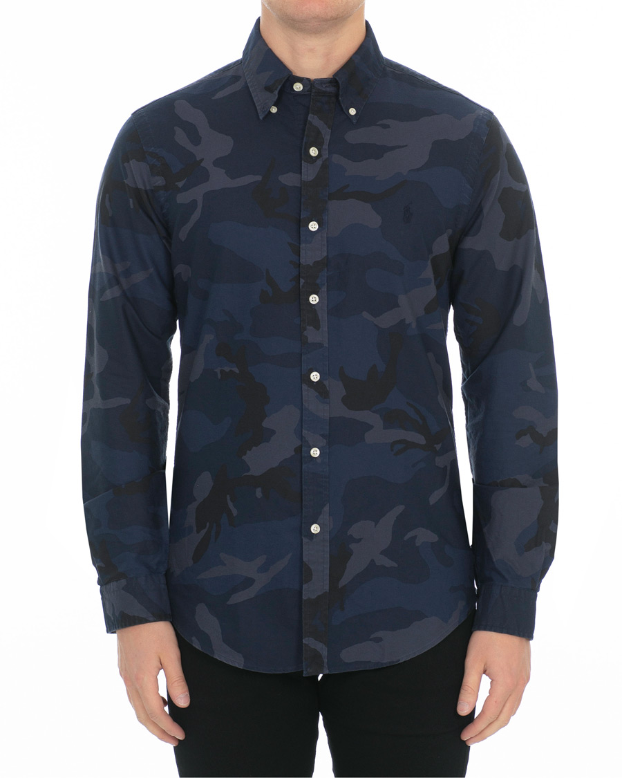 Herre | Skjorter | Polo Ralph Lauren | Slim Fit Camo Shirt Blue