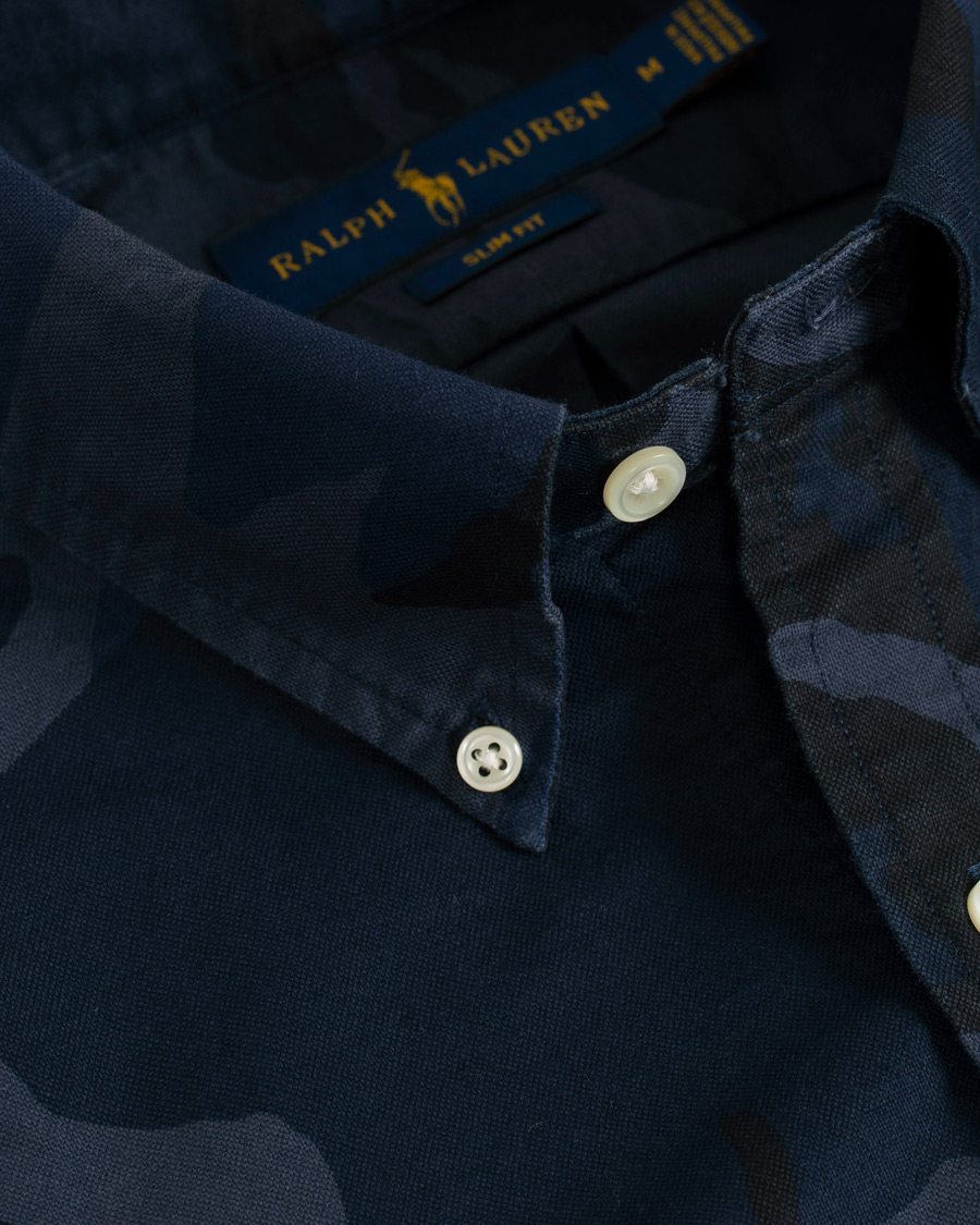 Herre | Skjorter | Polo Ralph Lauren | Slim Fit Camo Shirt Blue