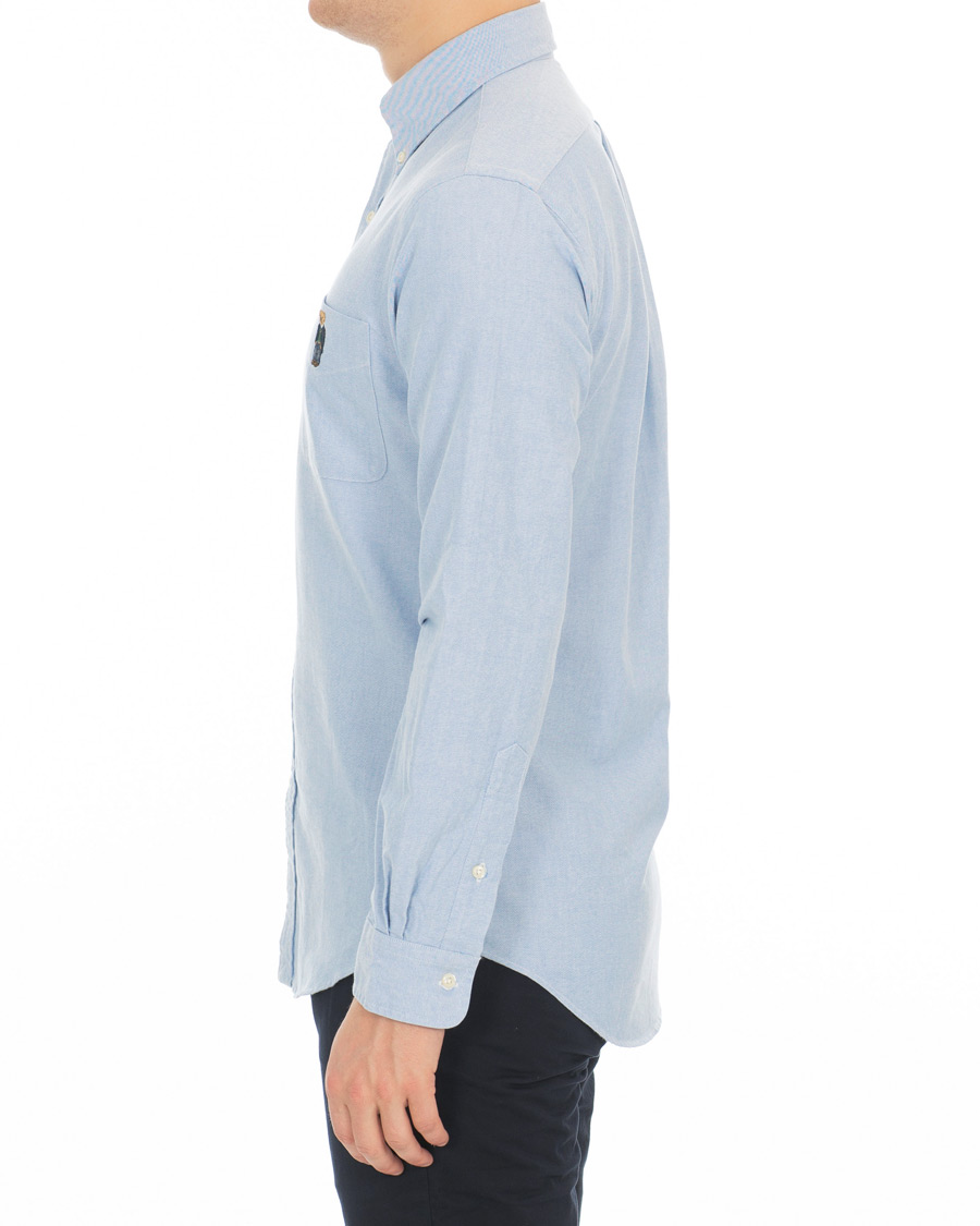 Herre | Skjorter | Polo Ralph Lauren | Slim Fit Oxford Bear Shirt Light Blue