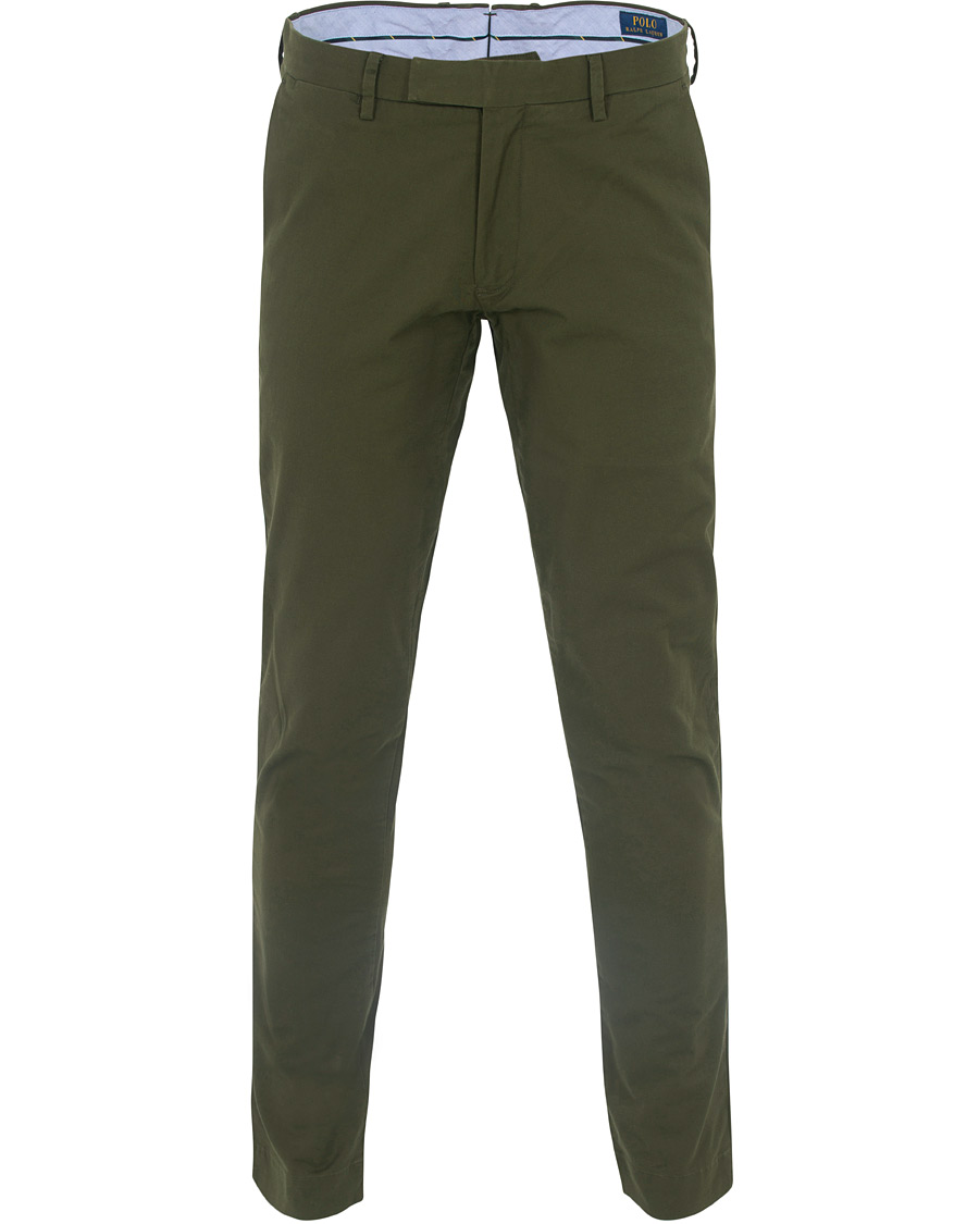 Herre | Bukser | Polo Ralph Lauren | Tailored Slim Fit Hudson Chino Olive
