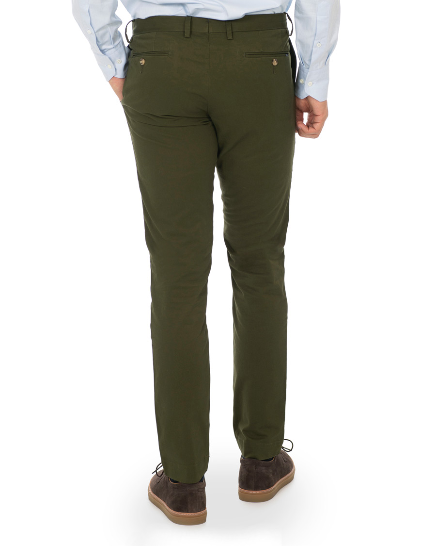 Herre | Bukser | Polo Ralph Lauren | Tailored Slim Fit Hudson Chino Olive