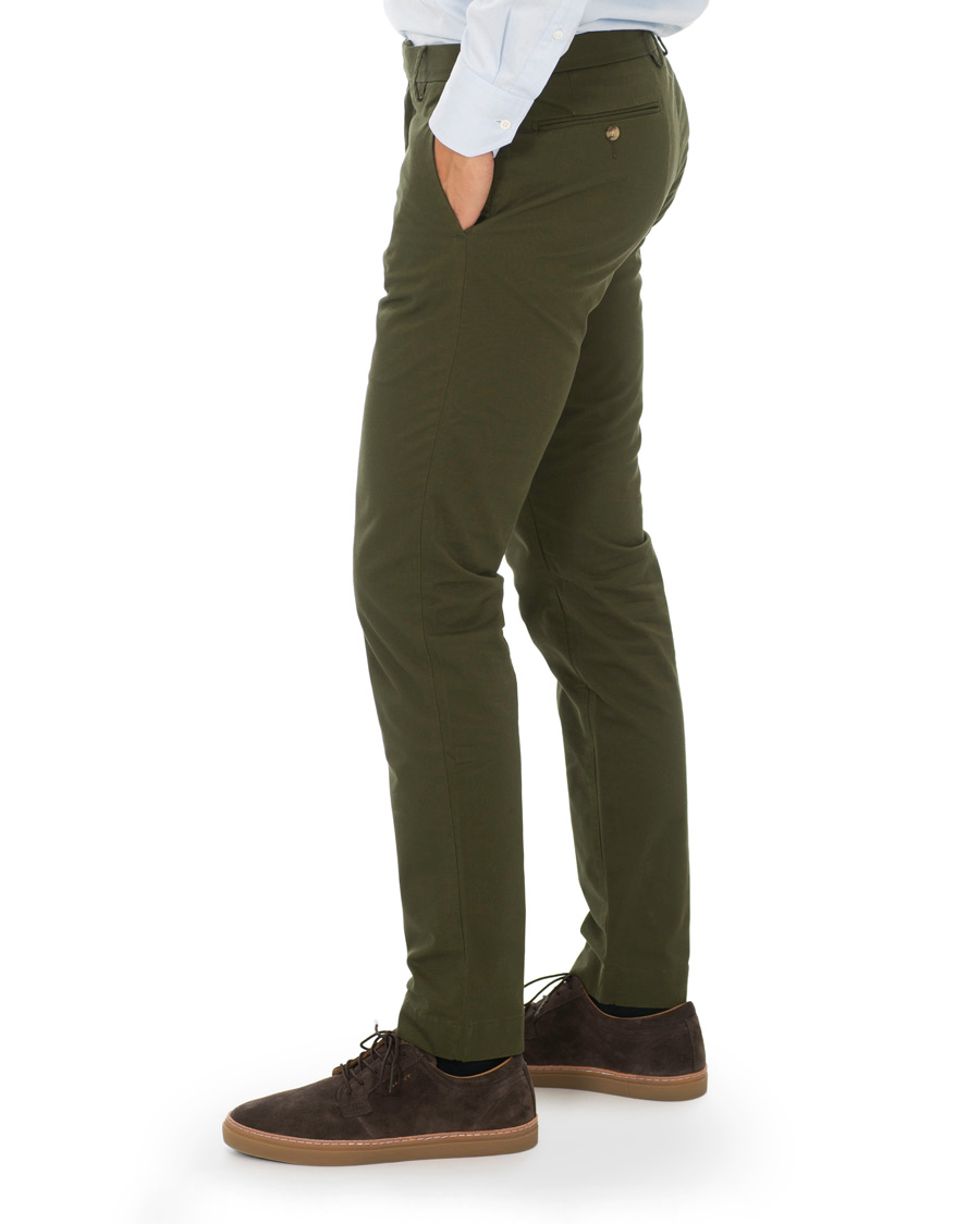Herre | Bukser | Polo Ralph Lauren | Tailored Slim Fit Hudson Chino Olive