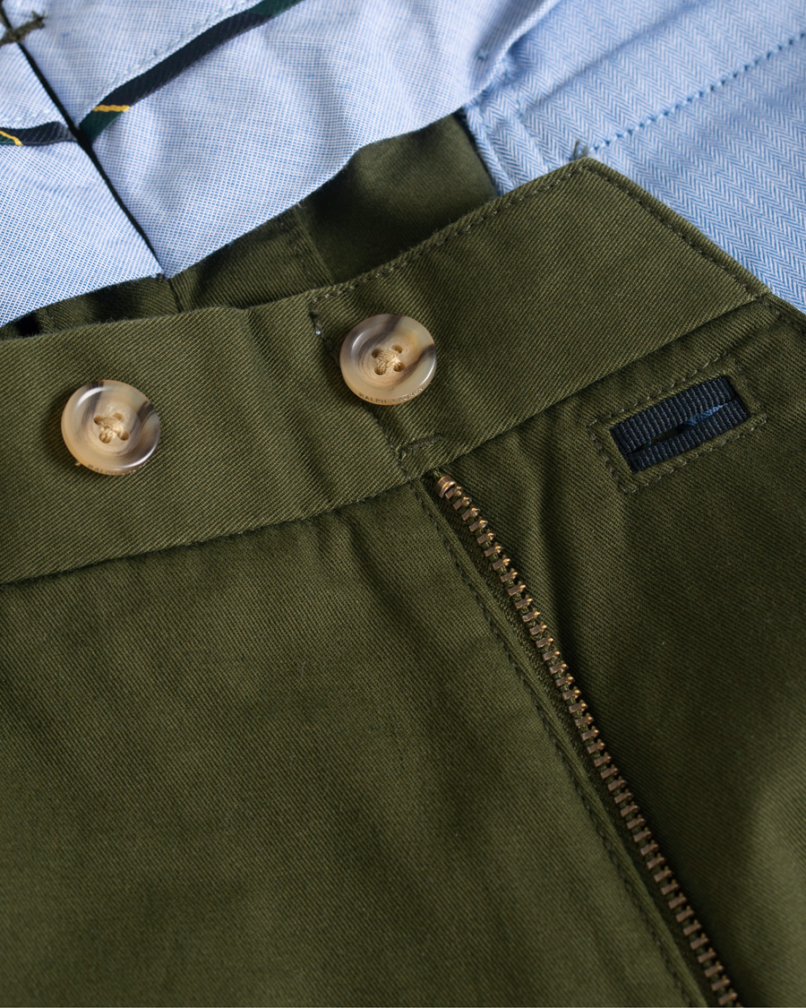 Herre | Bukser | Polo Ralph Lauren | Tailored Slim Fit Hudson Chino Olive