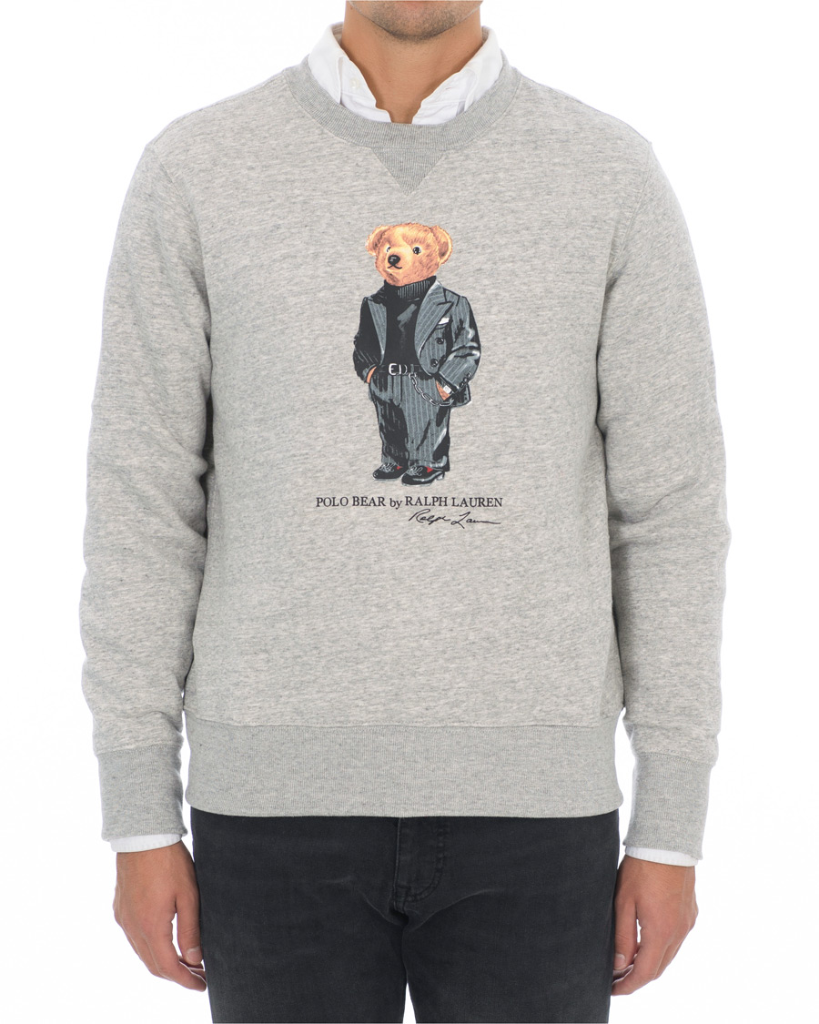 Herre | Trøjer | Polo Ralph Lauren | Printed Suit Bear Sweatshirt Grey