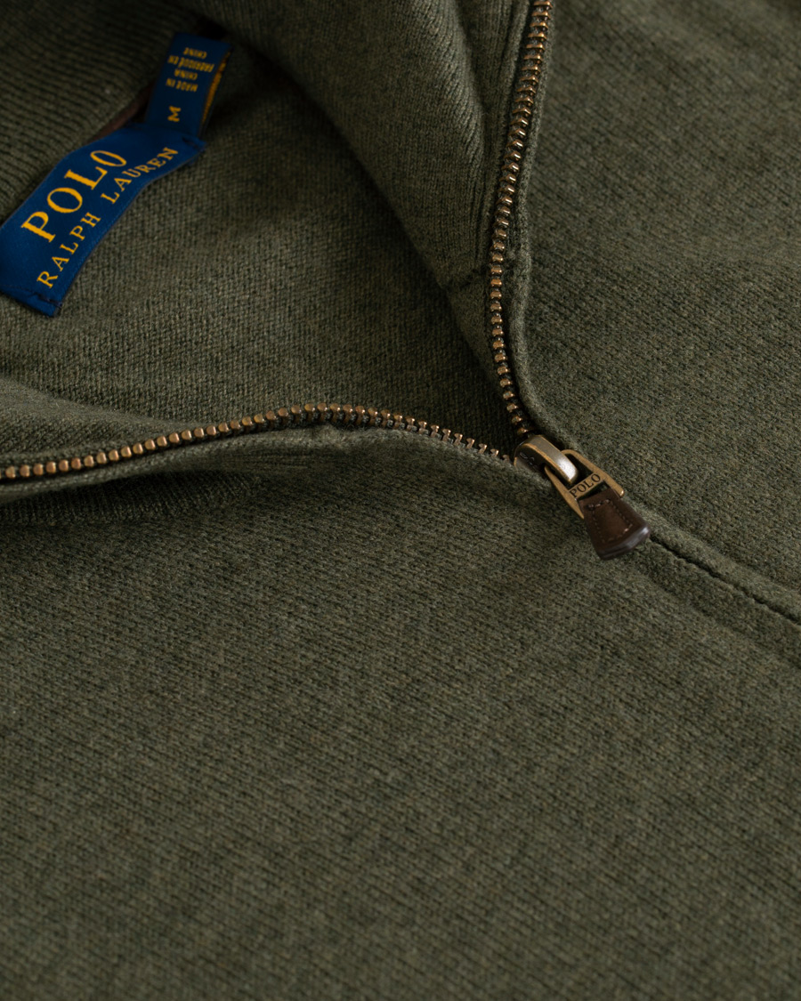 Herre | Trøjer | Polo Ralph Lauren | Merino Half Zip Olive