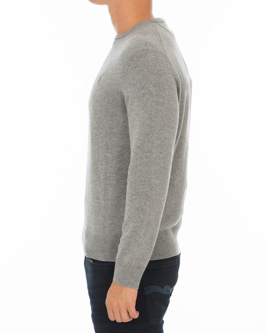 Herre | Trøjer | Polo Ralph Lauren | Lambswool Crew Neck Pullover Fawn Grey Heather