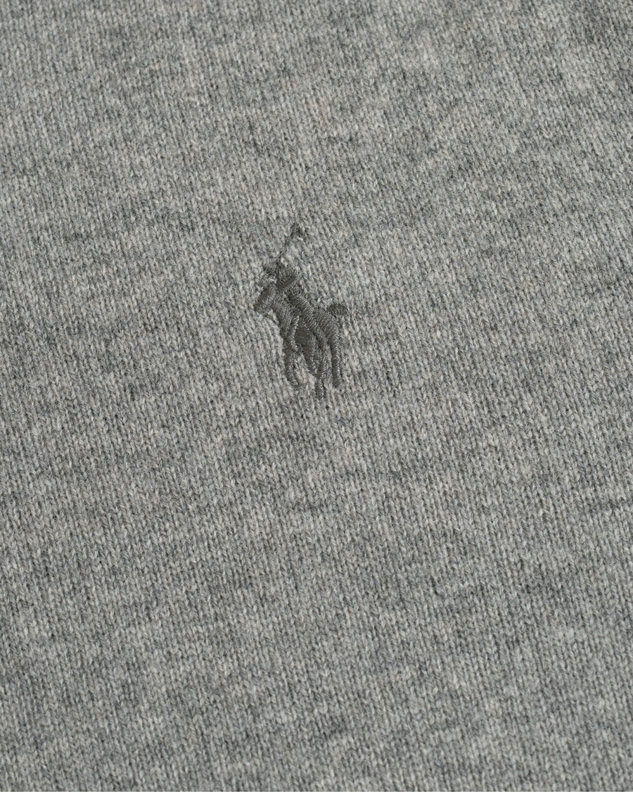 Herre | Trøjer | Polo Ralph Lauren | Lambswool Crew Neck Pullover Fawn Grey Heather