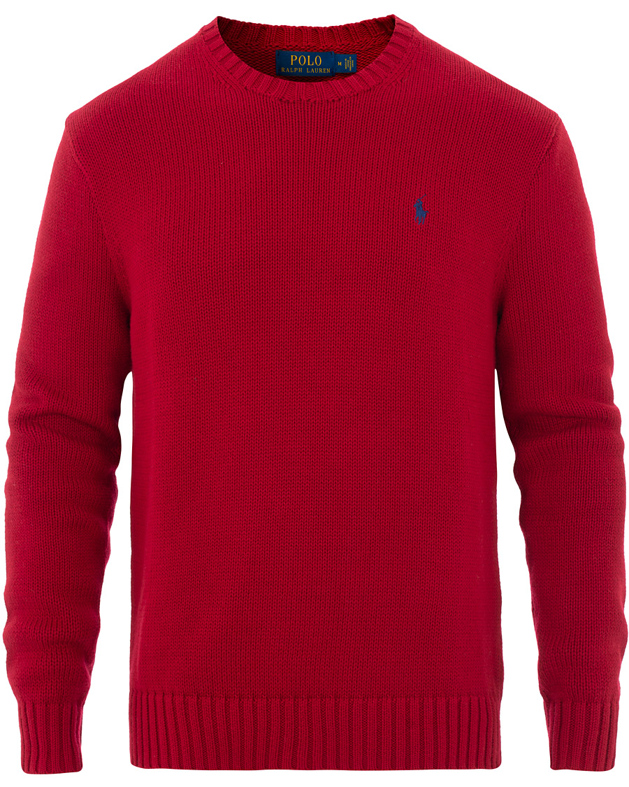 Herre | Trøjer | Polo Ralph Lauren | Crispy Cotton Crew Neck Red