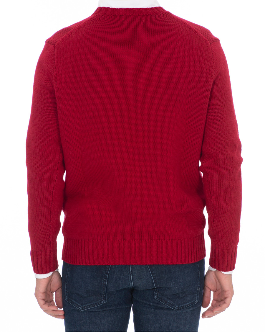 Herre | Trøjer | Polo Ralph Lauren | Crispy Cotton Crew Neck Red