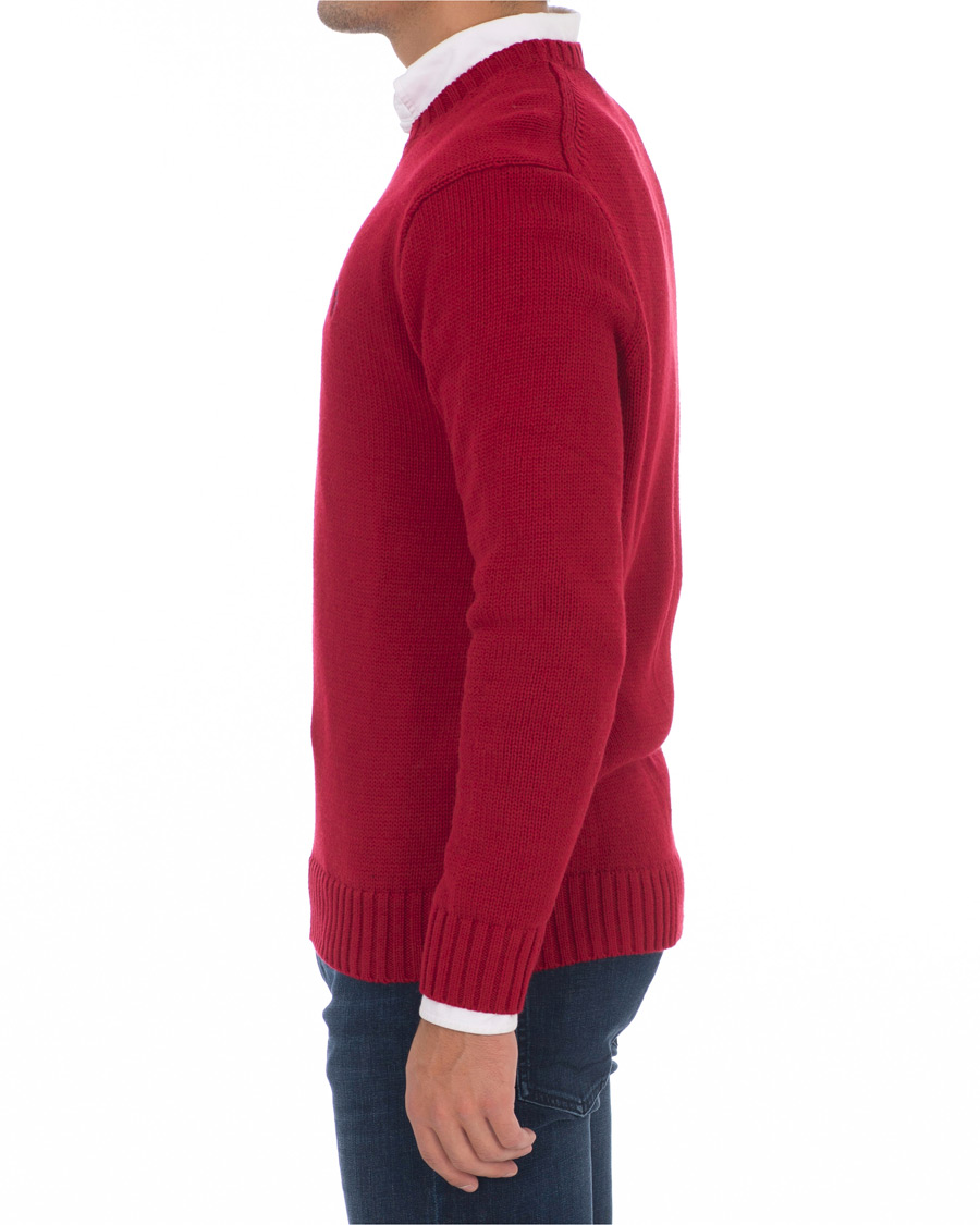 Herre | Trøjer | Polo Ralph Lauren | Crispy Cotton Crew Neck Red