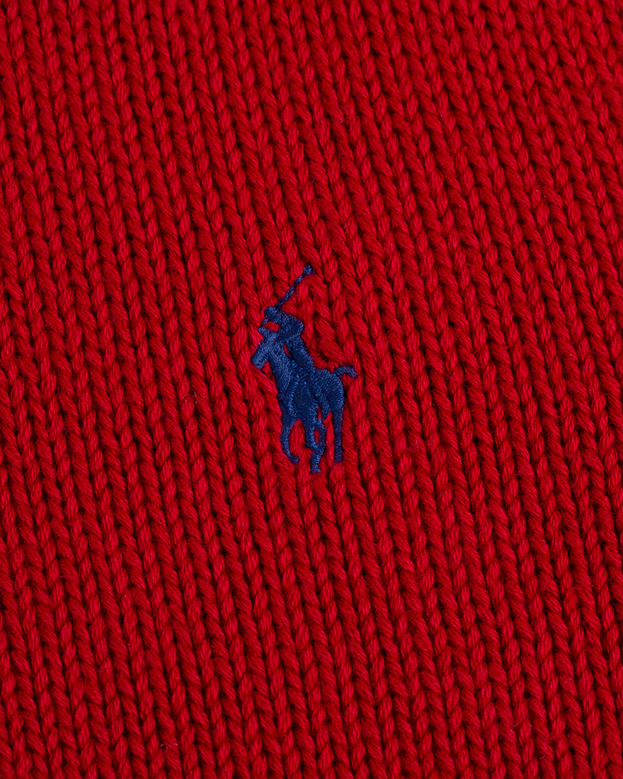 Herre | Trøjer | Polo Ralph Lauren | Crispy Cotton Crew Neck Red