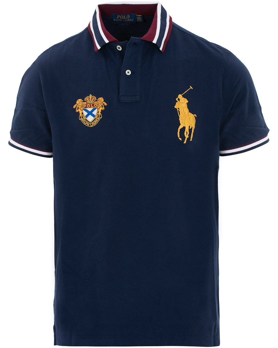 Herre | Polotrøjer | Polo Ralph Lauren | Custom Slim Fit Crest Big Pony Polo French Navy