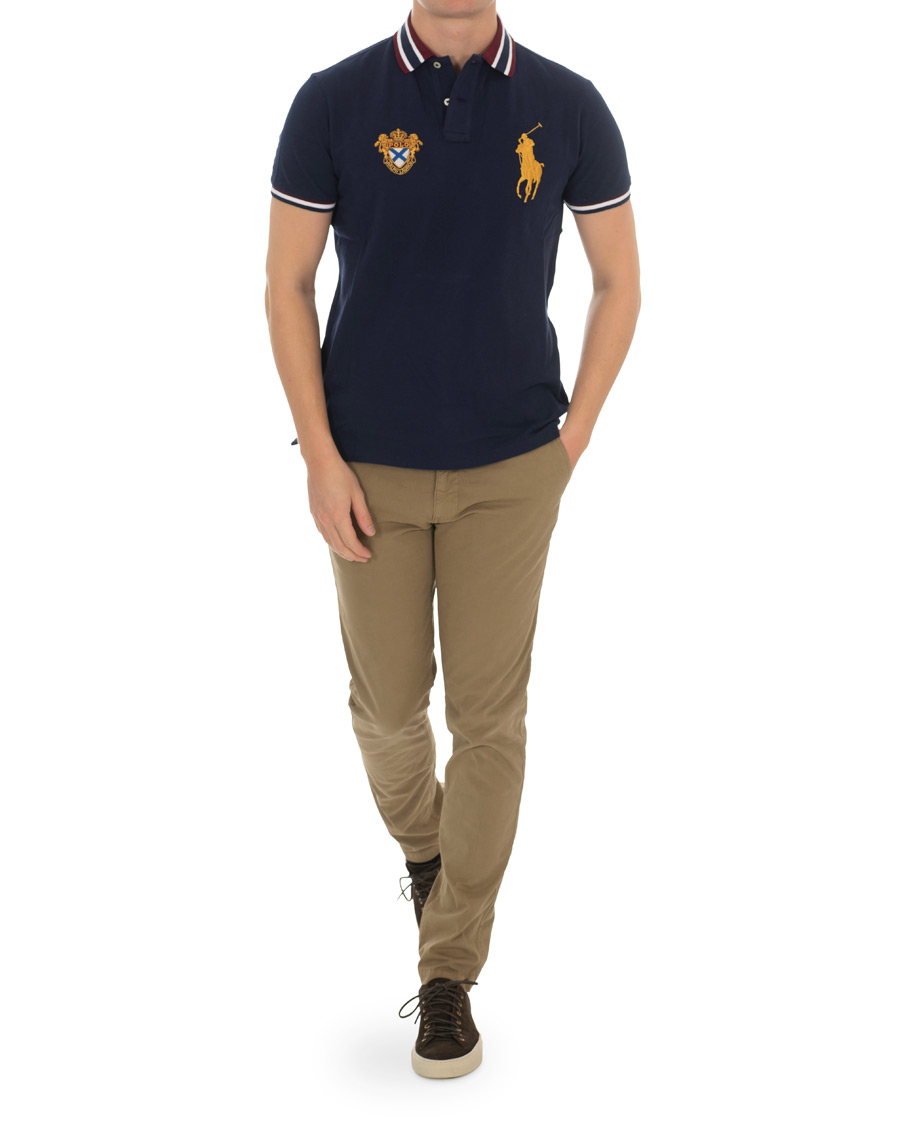Herre | Polotrøjer | Polo Ralph Lauren | Custom Slim Fit Crest Big Pony Polo French Navy