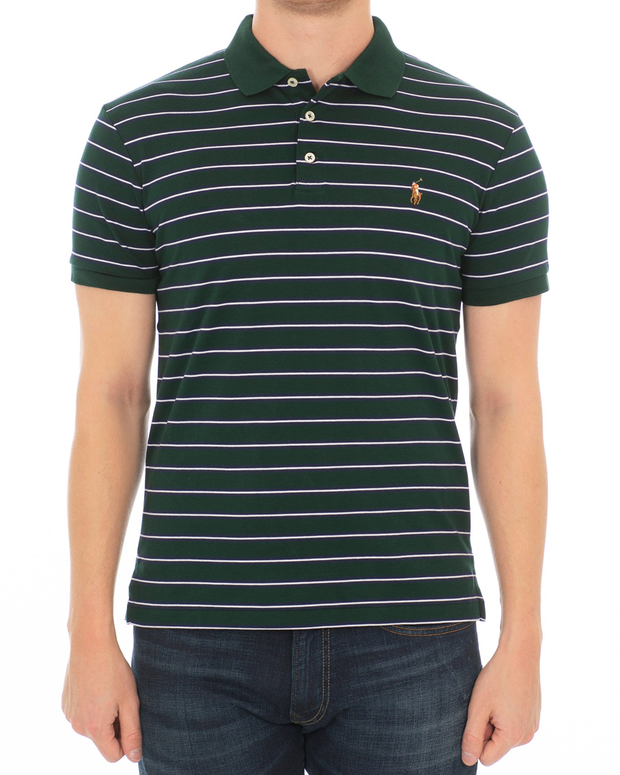 Herre | Polotrøjer | Polo Ralph Lauren | Pima Luxury Stripe Polo Green/White
