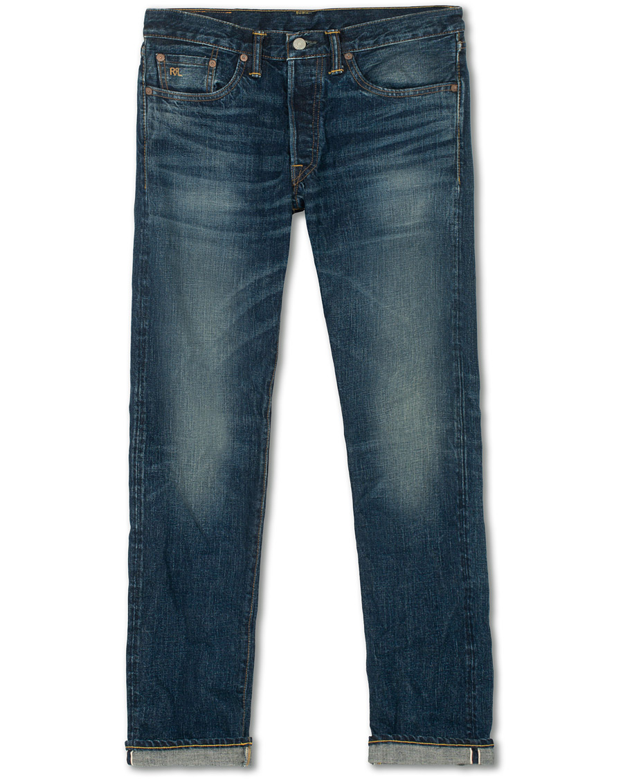 Herre | Jeans | RRL | Low Straight Fit Selvedge Jeans Milwaukee Wash