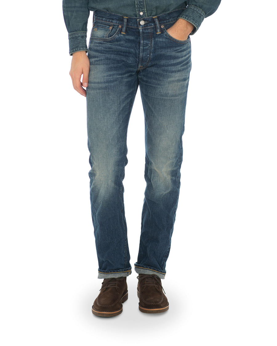 Herre | Jeans | RRL | Low Straight Fit Selvedge Jeans Milwaukee Wash