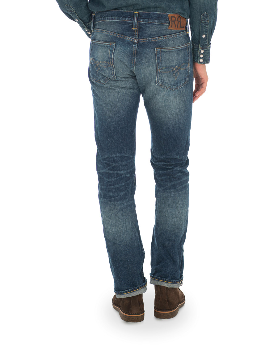 Herre | Jeans | RRL | Low Straight Fit Selvedge Jeans Milwaukee Wash