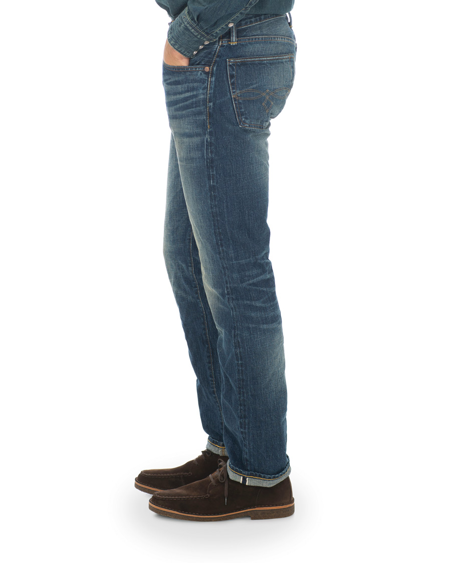 Herre | Jeans | RRL | Low Straight Fit Selvedge Jeans Milwaukee Wash